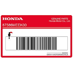 Fuel tank fuel caution label (Korean)