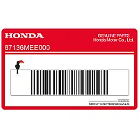 HONDA Waarschuwingslabel brandstofslang 87136-MEE-000