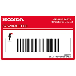 Autocollant d'avertissement pour réservoir de carburant