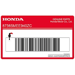 Autocollant de sécurité