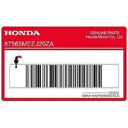 Autocollant d'avertissement pour garde-boue arrière CBR600RR