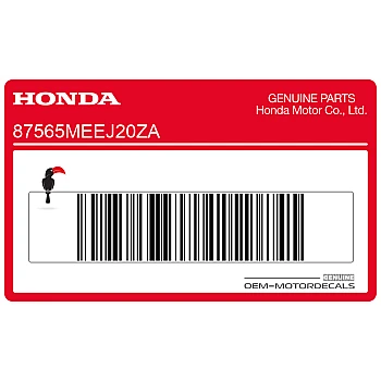 Autocollant d'avertissement pour garde-boue arrière CBR600RR