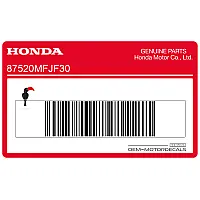 HONDA Warnhinweis-Aufkleber für Gabelbrücke 87520-MFJ-F30