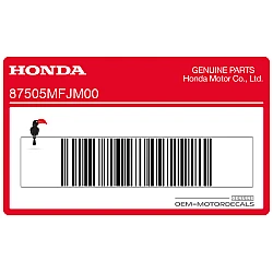 Front fender tire label (Spanish)