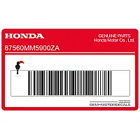 HONDA Drive caution mark (SPAN) 87560-MM5-900ZA