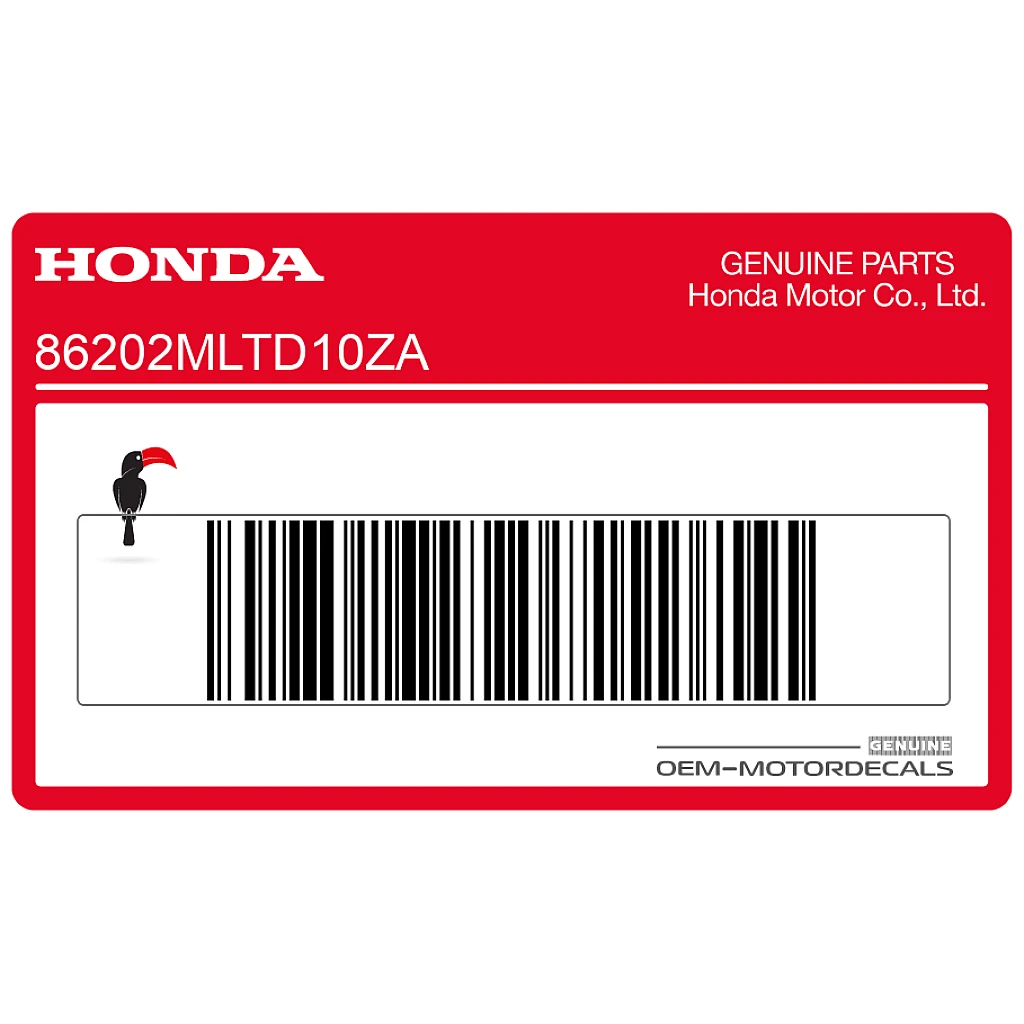 Honda CB1000GT Left Wing Honda Wing Emblem Left Side OEM 86202MLTD10ZA