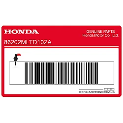 Lewy emblemat Honda Wing (105mm)