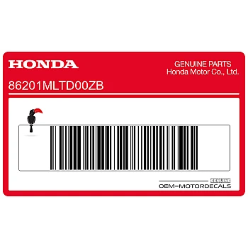 Emblemat Honda Wing po prawej stronie, prawa strona