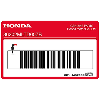 Naklejka Honda Wing, lewa strona