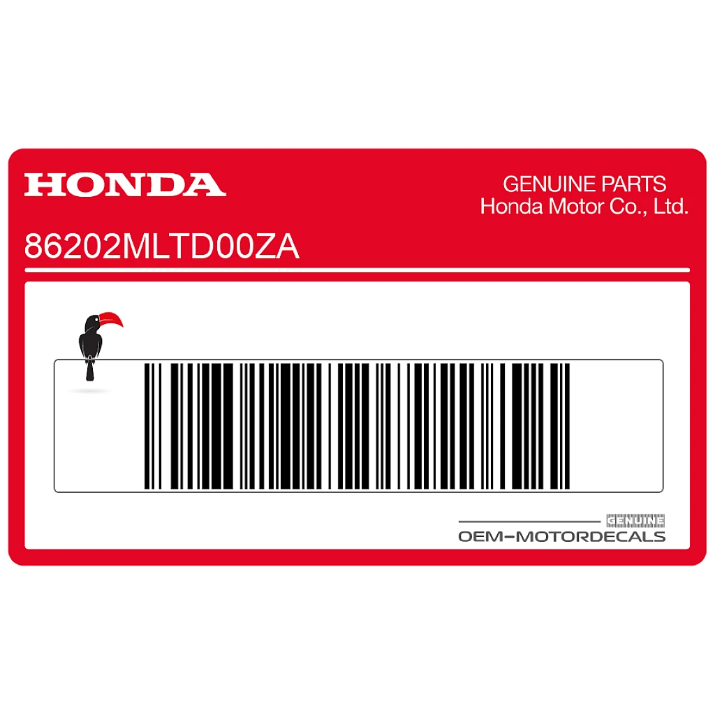 Honda CB1000GT Emblema logo ala Honda sinistra OEM 86202MLTD00ZA