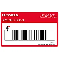 HONDA Emblème logo aile Honda, côté gauche 86202-MLT-D00ZA