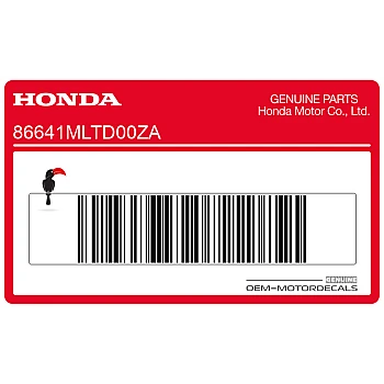 Rechter voorspatbord kuipdeel CB1000GT sticker