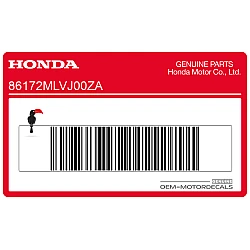 Kraftstofftank-Aufkleber, linke Seite