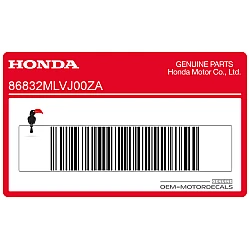 Seitenverkleidungsaufkleber, linke Seite