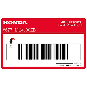 Sticker achterkuip, rechterkant