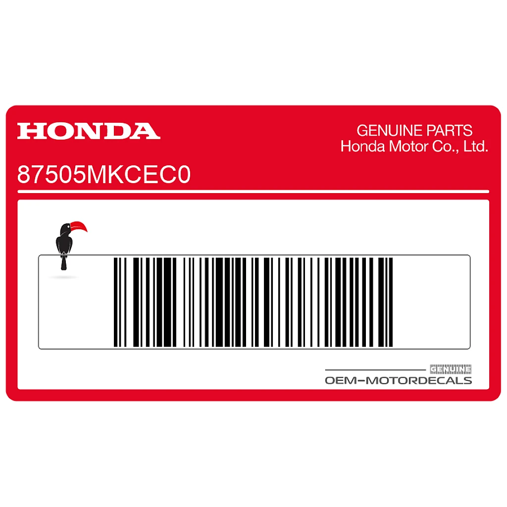 Honda GL1800 Gold Wing Swingarm band sticker OEM 87505MKCEC0