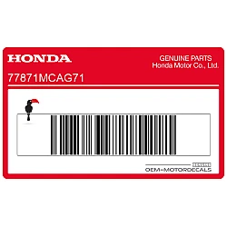 Airbag cover warning label