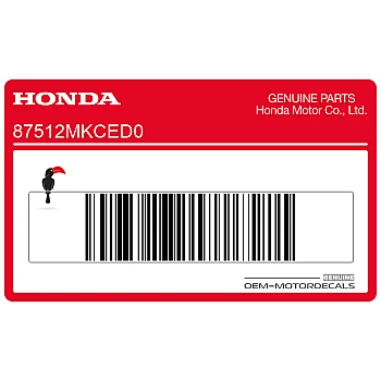 Accessoires en laadwaarschuwing sticker