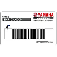 YAMAHA Kuipdeel sticker, linkerkant 3SH-F153L-00-00