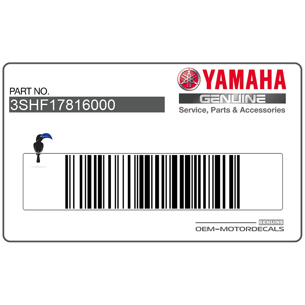 Yamaha TDR125 Side Cover TDR Emblem Genuine Factory Graphic OEM Part Number 3SHF17816000