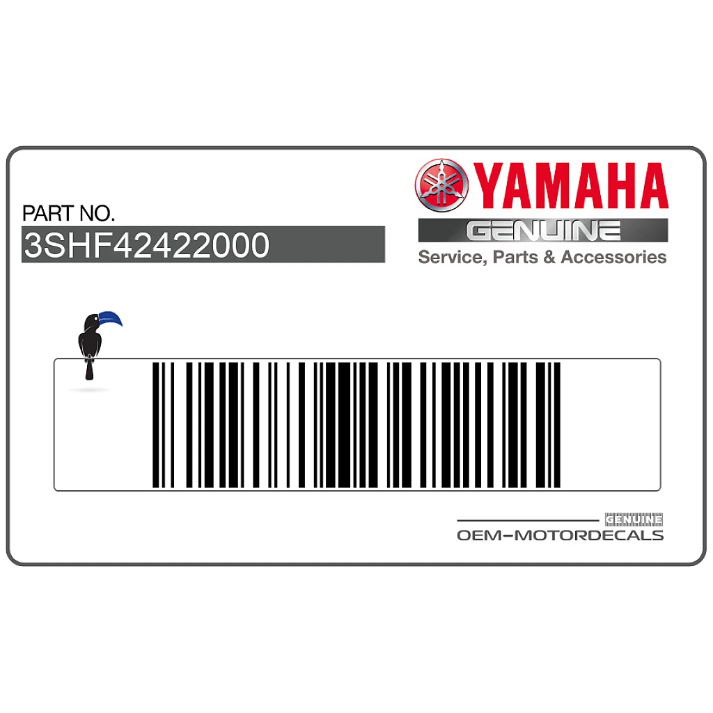 Yamaha TDR125 Indicator 2 Decal Right Side OEM 3SHF42422000