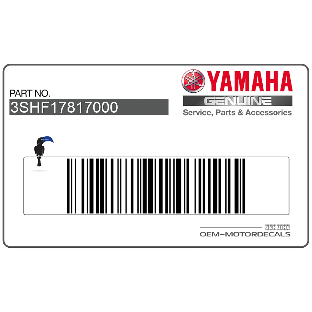 Yamaha TDR125 Side Cover TDR-R Emblem OEM 3SHF17817000