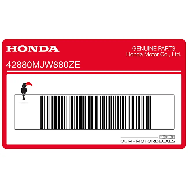 Honda CBR500R Juego de Pegatinas para Rueda Izquierda OEM 42880MJW880ZE