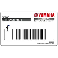 YAMAHA Autocollant de carénage latéral 3SH-F283L-30-00