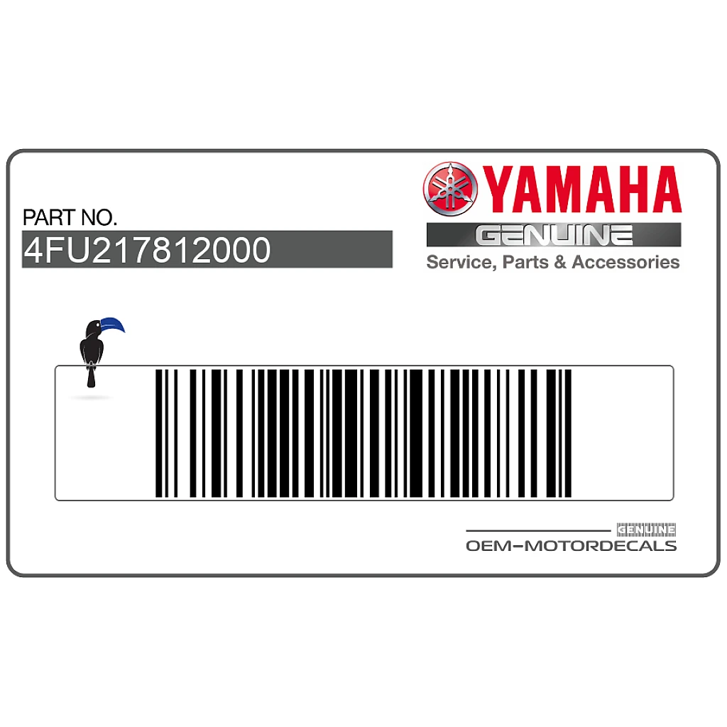 Yamaha TDR125 Fairing Emblem OEM 4FU217812000