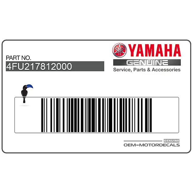 Yamaha TDR125 Kuipdeel Embleem OEM 4FU217812000