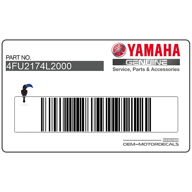 Yamaha TDR125 Juego de Pegatinas para Carenado Derecho Lado Derecho OEM 4FU2174L2000