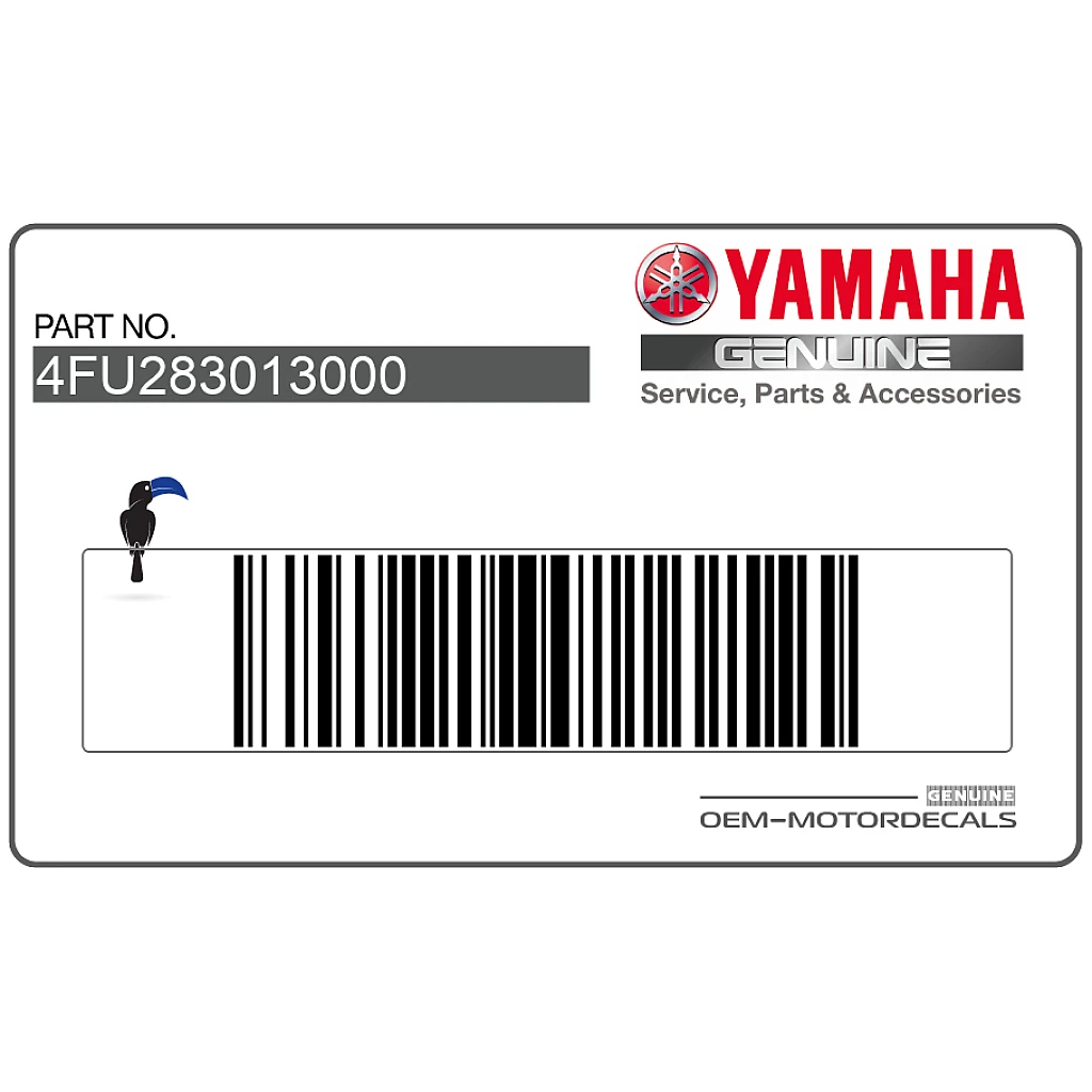 Yamaha TDR125 Pegatina Quilla Lado Izquierdo OEM 4FU283013000