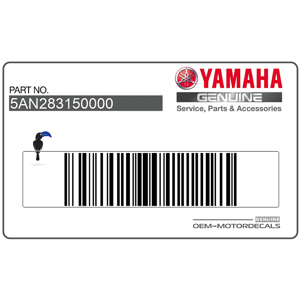 Yamaha TDR125 Cowling Emblem OEM 5AN283150000