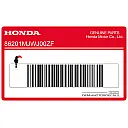 Pegatina del logo Honda Wing para carenado central derecho
