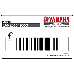 Onderkuip TDR125 stickerset, linkerkant