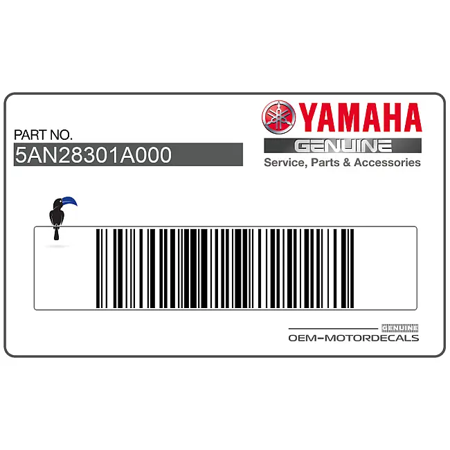 Yamaha TDR125 Sticker Set Onderkuip Linkerkant OEM 5AN28301A000