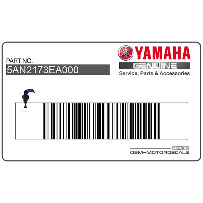 Yamaha TDR125 Linker kuipdeel sticker Linkerkant OEM 5AN2173EA000