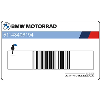 Naklejka na tylną owiewkę / zadupek, prawa strona