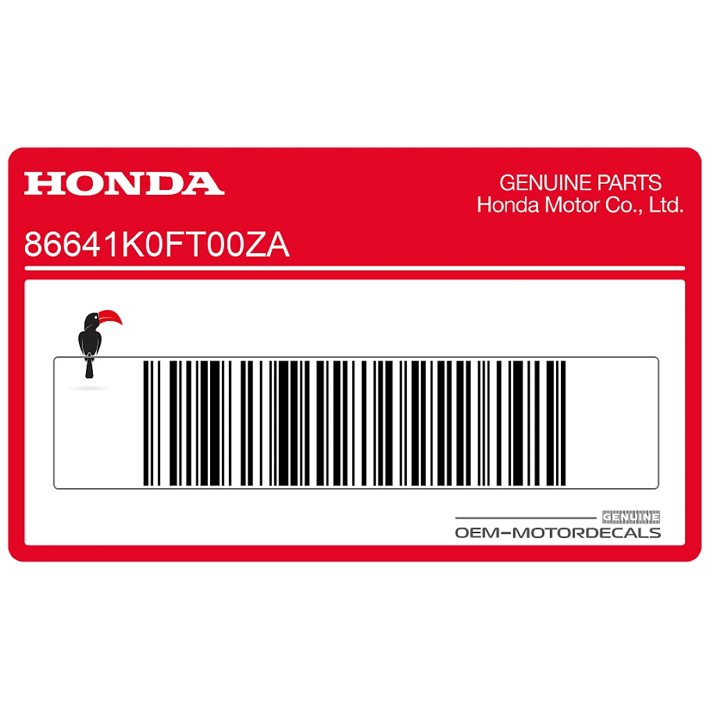 Authentic Honda Monkey Side Cover Monkey Emblem Graphic 86641K0FT00ZA Factory Original Decal