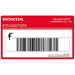 Etiqueta de accesorios y precaución de carga