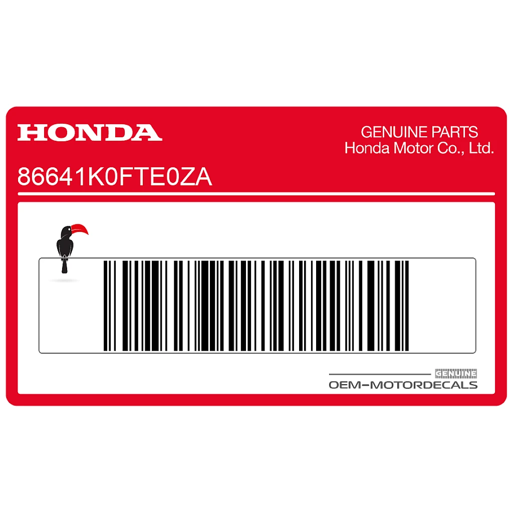 Pegatina Honda Monkey Tapa Lateral MONKEY OEM 86641K0FTE0ZA
