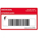 Label band en aandrijfketting, linkerkant