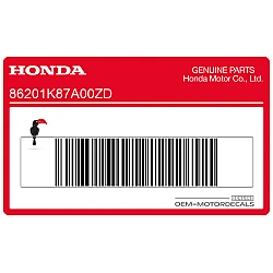 Kraftstofftank Honda Wing Logo, rechte Seite