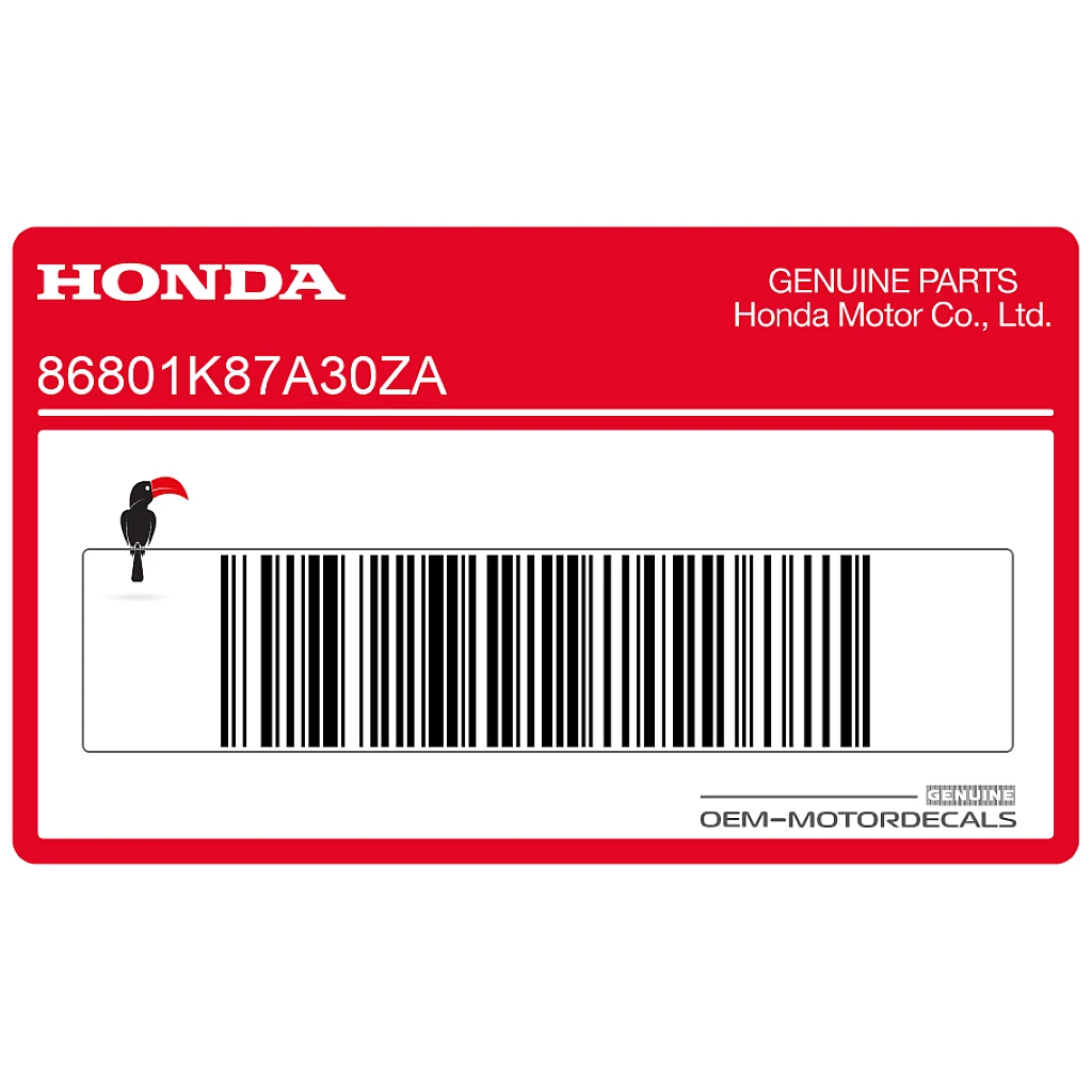 Honda CMX500 Rebel Adesivo parafango posteriore Rebel OEM 86801K87A30ZA
