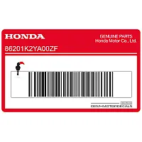 HONDA Rebel embleem voor zijkap rechts, rechterkant 86201-K2Y-A00ZF