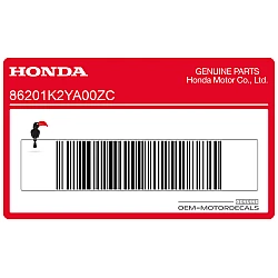 Emblème logo Honda aile pour réservoir, côté droit