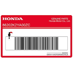 Emblème Honda Wing pour réservoir, côté gauche