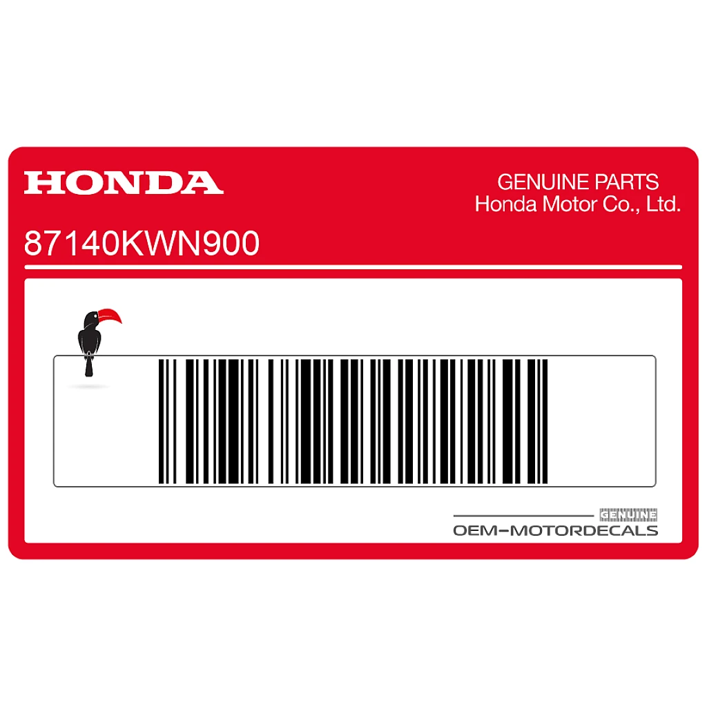 Honda PCX125 Carenatura Laterale Sinistra Emblema PCX Lato Sinistro OEM 87140KWN900