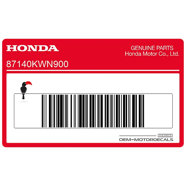 Honda PCX125 Carenado Izquierdo Emblema PCX Lado Izquierdo OEM 87140KWN900