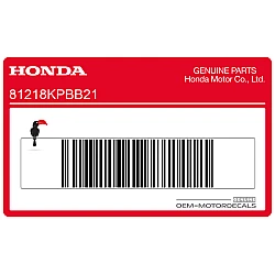 Luggage box cargo limit label
